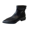 6810-1 French Pointed Short Boots Women's 2025 New Autumn and Winter Single Boots Fashion Thick Heel Thin Boots Martin Boots