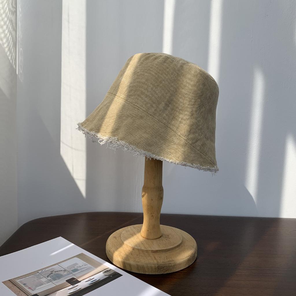 Women's Spring Summer Korean Style Washed Distressed Denim Brushed Bucket Hat Sunshade Basin Hat