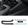 For Subaru Crosstrek Impreza 2024-2026 Carbon Fiber Wireless Charger Dual Side Decor Trim Anti Scratch Interior Car Accessories