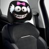 Playful Cartoon Eye Car Headrest Cover Cartoon Bows Design Strong Polyester Decorations Universal Auto Accessories