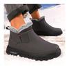 Men's Cotton Shoes with Thick Winter Plush Lining, One Foot Outdoor Anti Slip Snow Boots