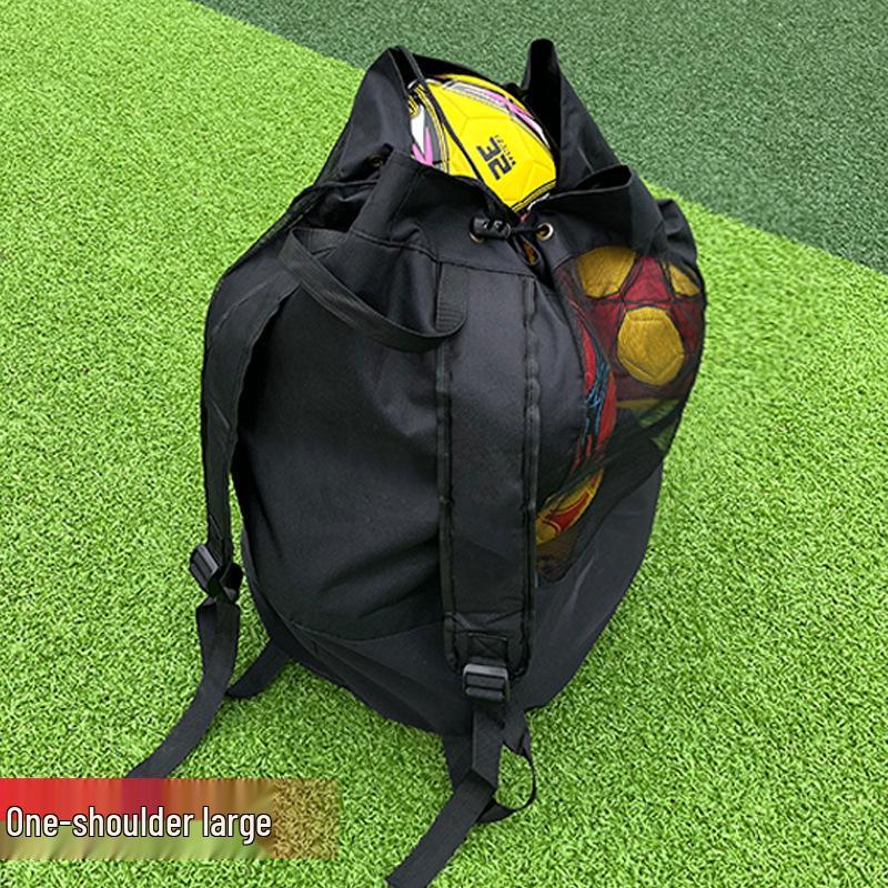 Large Capacity Mesh Bag for Sports Equipment: Football, Basketball & Volleyball Storage
