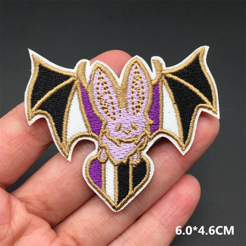 Ironing Applications Punk Textile Backpack Funny Skull And Cartoon Diy Band Patches Sticker Jacket Anime Clothing Stickers