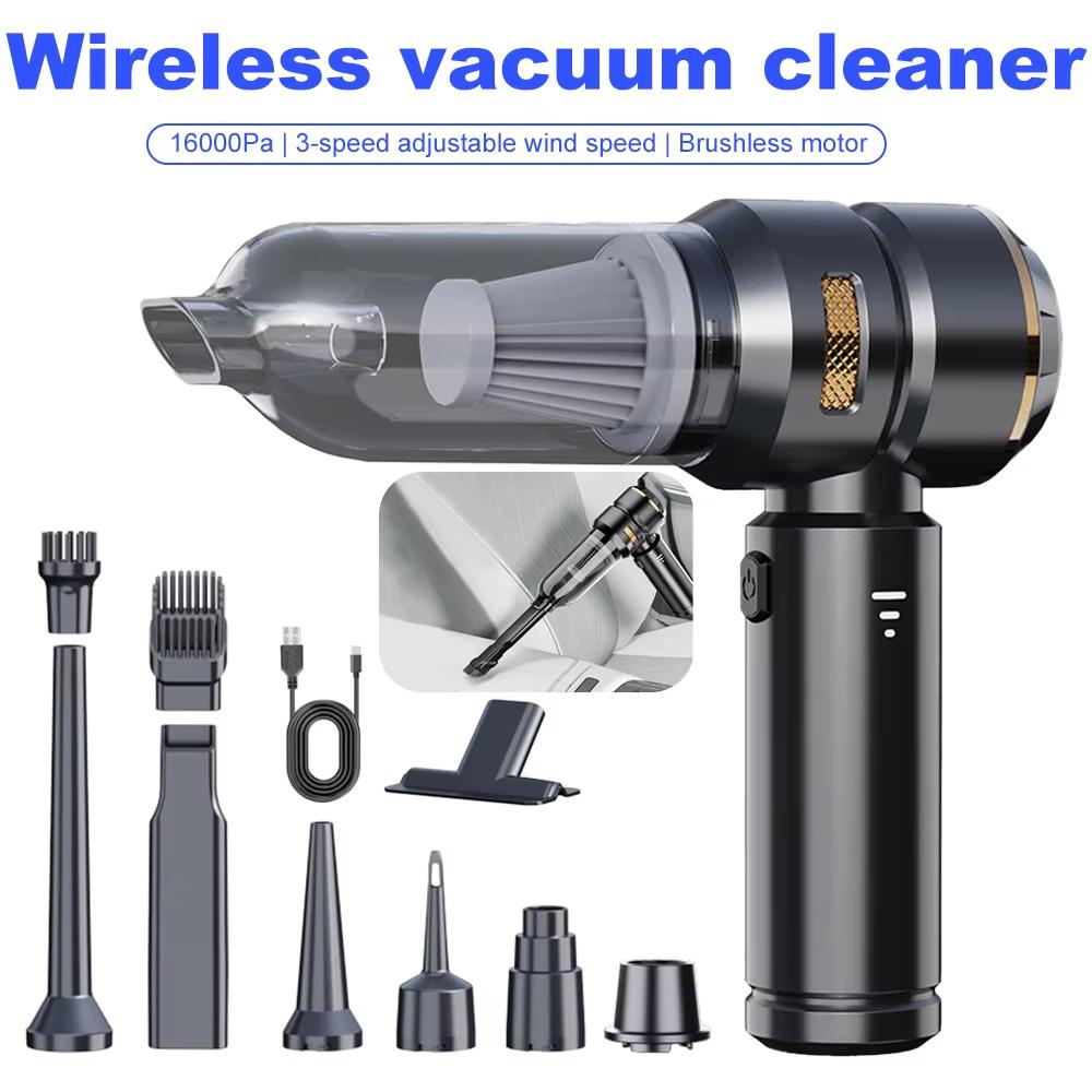 2026 New Powerful Car Vacuum Handheld Brushless Motor Auto Parts 6000mAh Large Capacity Battery Powerful Cordless Vacuum Cleaner Home Appliances