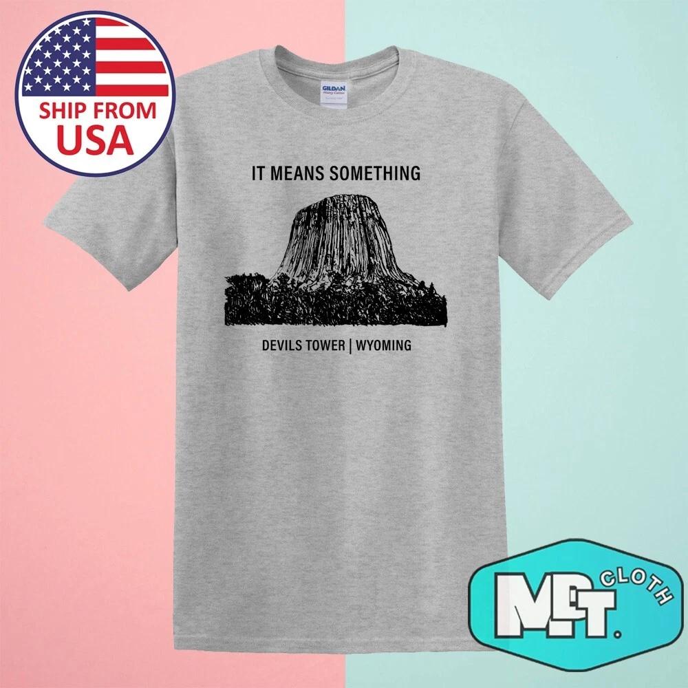 Devils Tower Close Encounters Men s Grey Size S-5XL S