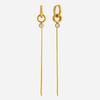 Delicate Zircon Earrings For Women Minimalist Gold Plated Stainless Steel Long Tassel Earrings Fashion Jewelry Gift