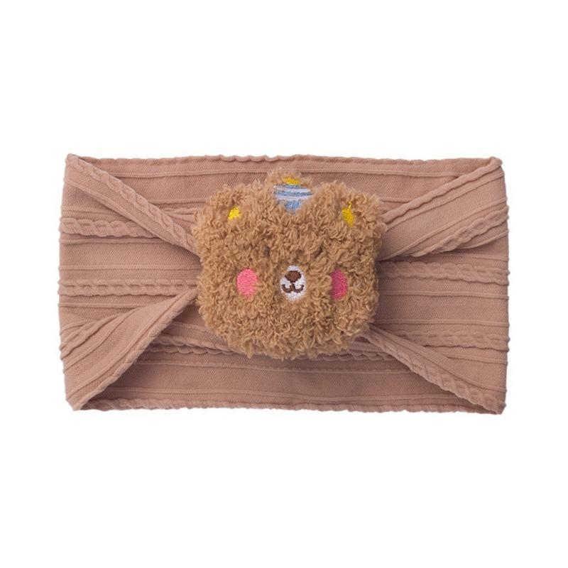 New Solid Color Soft Baby Fontanelle Headband, Cute Bear Children's Fontanelle Headband, Baby Headband