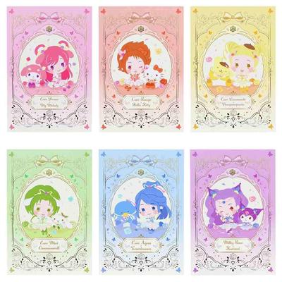 כלי כתיבה גלויה דמות סנריו PreCure 5 x סנריו S8908109 סט סאן-סטאר, גו גו! דמויות,