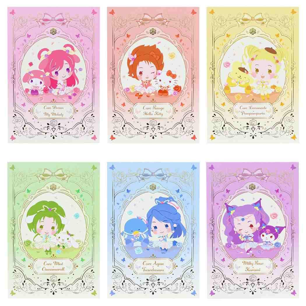 

Канцелярские товары Персонаж Sanrio Открытка PreCure 5 x Sanrio S8908109 Sun-Star Набор, GoGo! Персонажи,