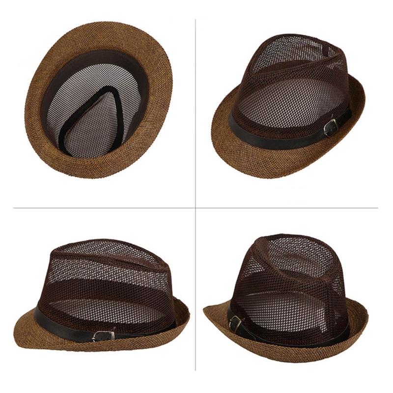 Eleganter Trilby-Hut im britischen Stil Strohhut für Karnevals Herren