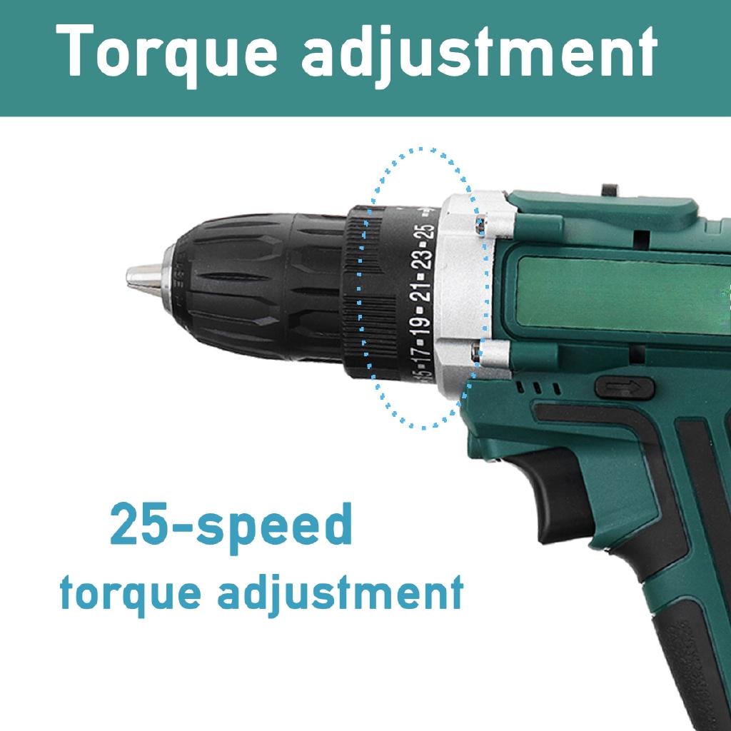 12V LED Cordless Electric Drill Driver Screwdriver