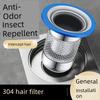 Floor Drain Deodorizer for Bathroom, Universal Sewer Anti-Odor Device, Hair Filter Net, Anti-Insect Inner Core