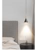 Minimalist Italian-Style Adjustable Pendant Light for Bedroom, Entryway, or Dining Room.