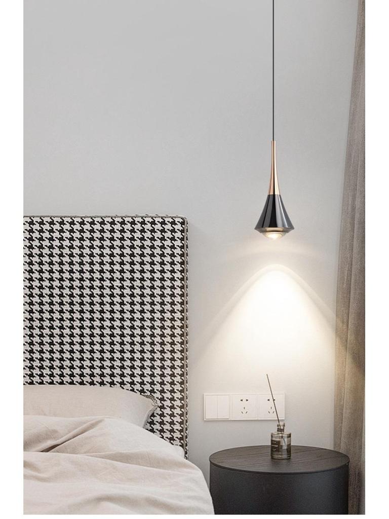 Minimalist Italian-Style Adjustable Pendant Light for Bedroom, Entryway, or Dining Room.