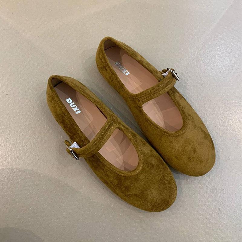 

Fashion Shallow Footwear Buckle Strap Ladies Mary Janes Flats Shoes Soft Female Round Toe Fashion Flock Women Flats With Shoes new 35 зелёный