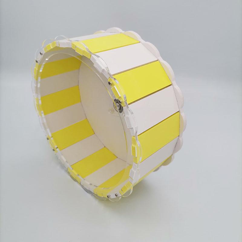 Golden Hamster Silent Running Wheel - Optional Size & Color