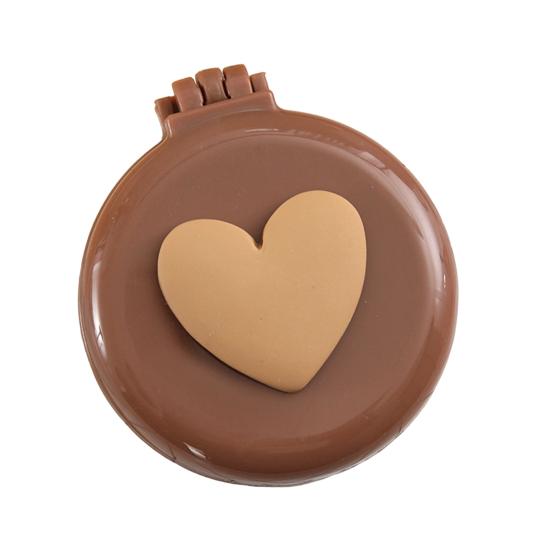 2-In-1 Mini Folding Hair Brush with Makeup Mirror Portable Travel Air Cushion Comb Women Girls Scalp Massage Detangling Brush