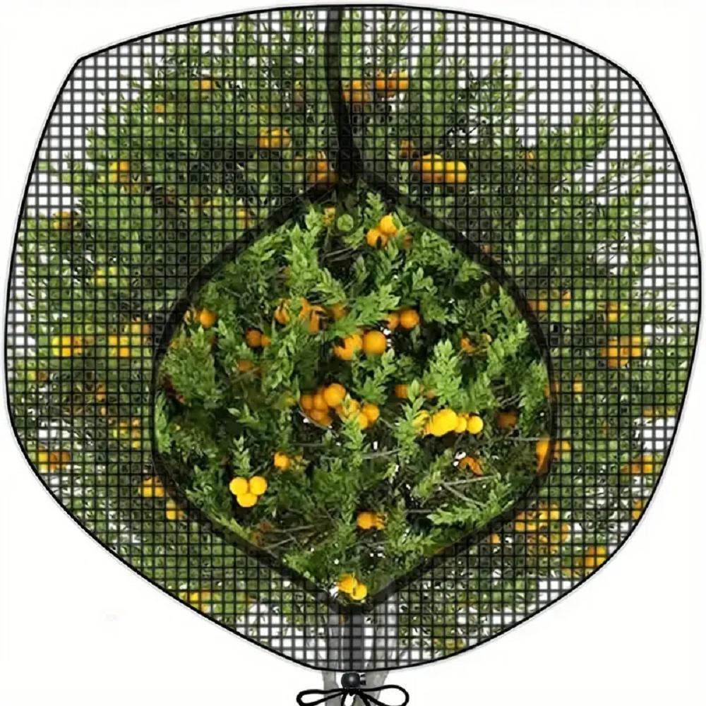 

D2 Сетка для защиты растений Мешок-чехол Сетка для фруктовых деревьев Сетка Овощное дерево Клубника Виноград Защита от вредителей Защитный мешок от птиц 80x100cm чёрный