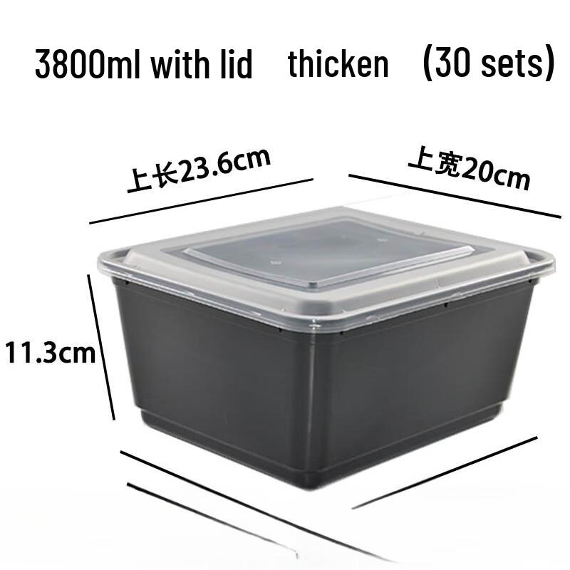 Rectangular Disposable Plastic Food Containers