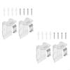 62KD 10/20Pcs 25mm Window Cordless Shade Mounting Brackets with Metal Clip Honeycomb Curtain Blinds Headrail Holder Tool