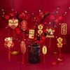 6/18pcs Chinese Lunar New Years Decoration 2026 Spring Featival Tet Vietnamese Pot Pendant Ornament New Year Tassel Decoration