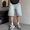 Trendige Herren-Shorts im amerikanischen Stil, locker, gerade, lässig, mittellang, für den Sommer