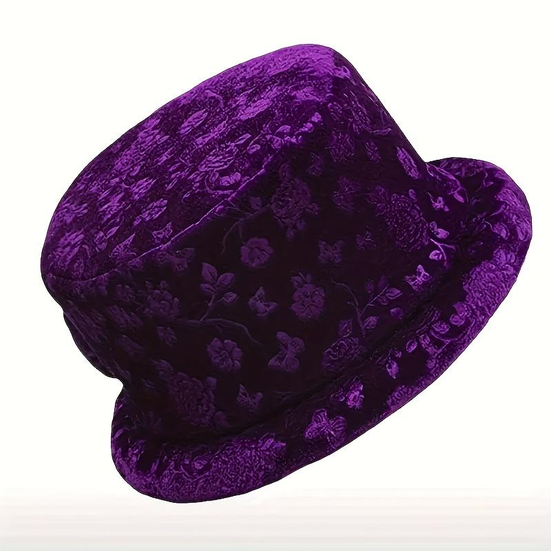 1PC Elegant Floral Printed Women's Bucket Hat with Butterfly Buckle, Lightweight and Warm, Ideal Mother's Day Gift, Winter Hat