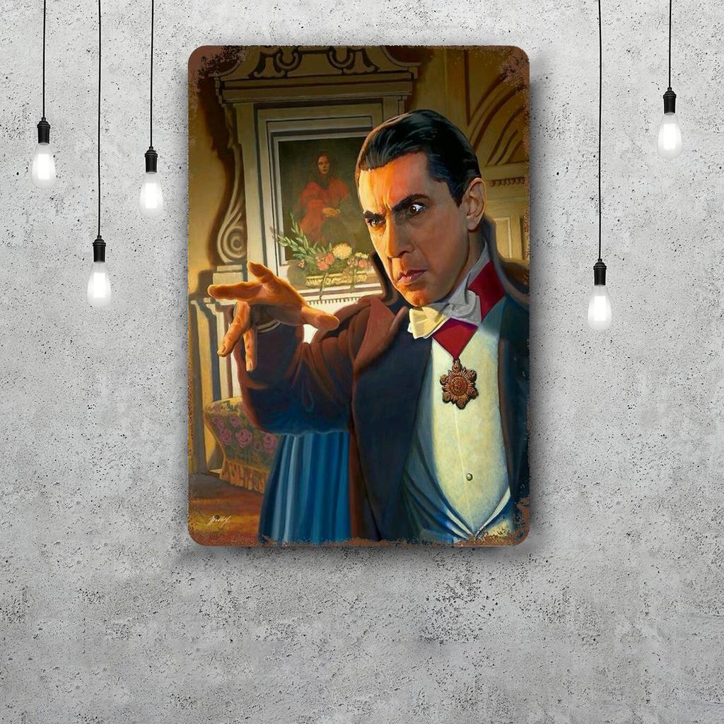 bela lugosi dracula actor Tin Sign Home Decor Wall Decor Art Wall Mural Room Decoration Decor Retro Metal Sign Plate Bar Posters