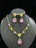 Elegant Bride Jewelry Set: European & American Necklace & Earrings for Evening Gowns