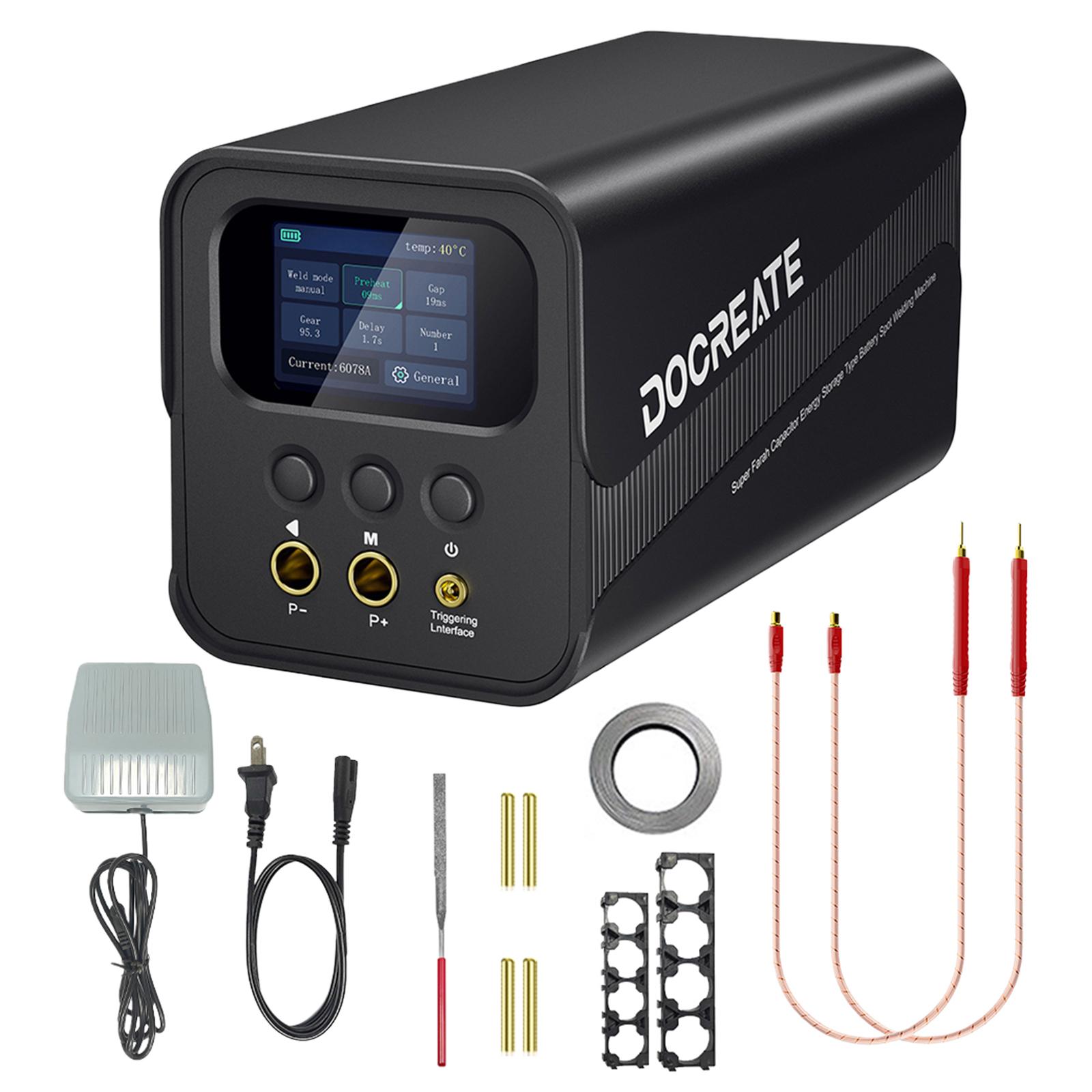 

Spot Welding Machine 99 Gears Adjustable Spot Welding Equipment 2 Inch LCD Screen for Making DIY Battery Packs