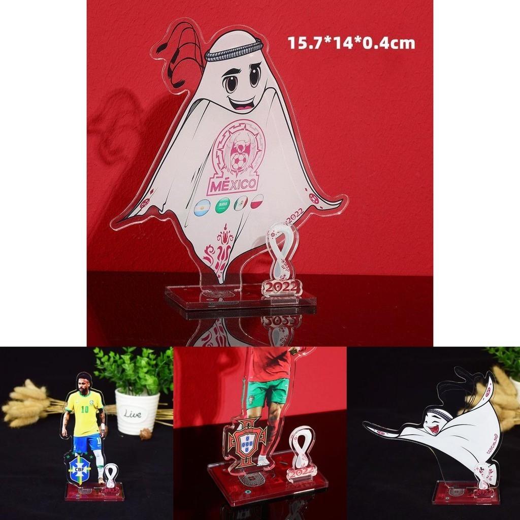 Football Star Mascot Logo Acrylic Handmade Toy Perfect For Fans Of Neymar Messi And Ronaldo
