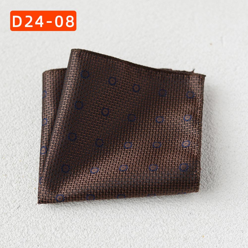Striped Polyester Silk Pocket Square for Wedding or Business