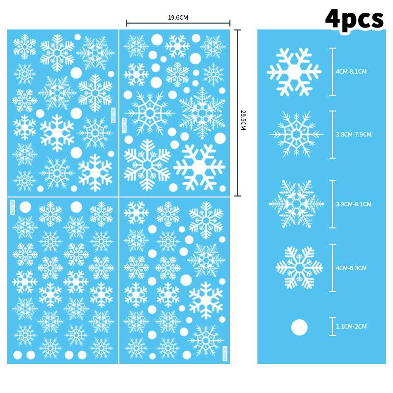 New Christmas Window Stickers Merry Christmas Decorations For Home Christmas Wall Sticker Kids Room New Year Decoration