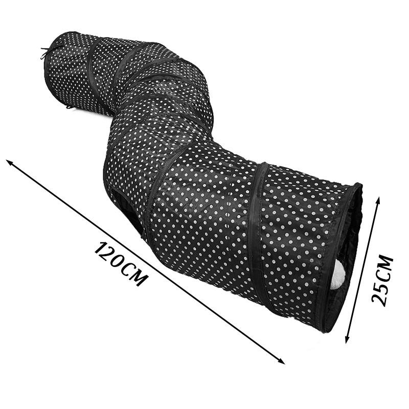 

CAWAYI KENNEL Туннель для кошек S-образной формы со складным отверстием в помещении и на открытом воздухе Трубка для котенка Туннель для кошек Игрушка для домашних животных Компактная игрушка для дрессировки кошек As shown
