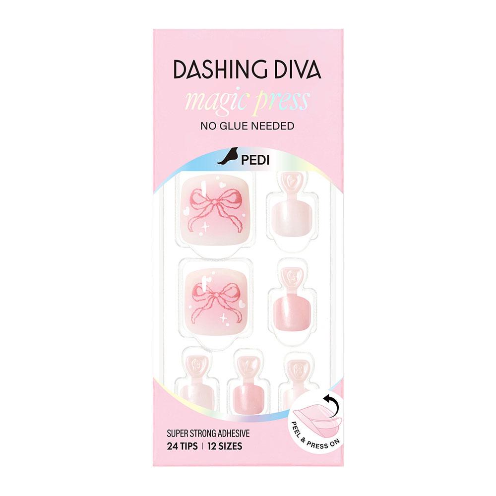 

DASHING DIVA Magic Press Nail/Pedi 62 types [NEW/Jang Won-young Pick] Pedi Silky Ribbon