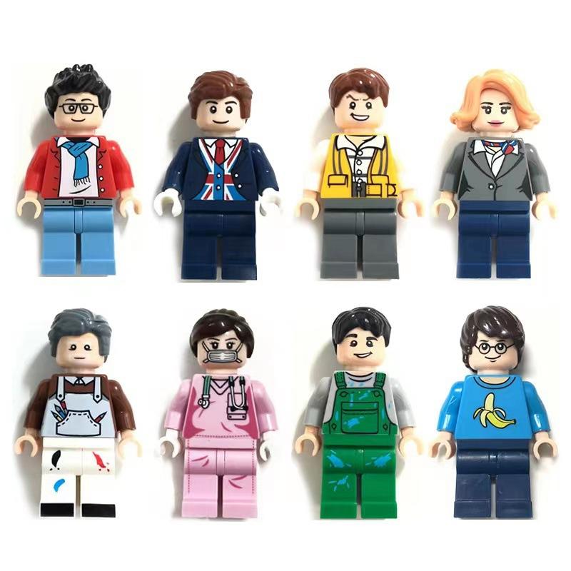 Compatible With Lego Small Particle Building Block Doll Three Kingdoms Doll Series Ancient Chinese Military Puppet Children'S Assembly
