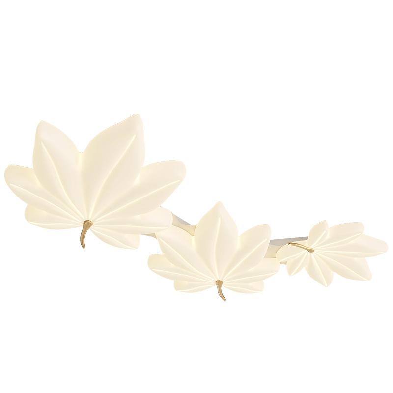 Living Room Light, Ceiling Light, Warm and Romantic, Master Bedroom Room Light, Creative and Personalized Maple Leaf Ceiling Light