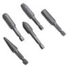 5Pcs/Set 1/4inch Hex Shank Rotary Rasp File Engraving Drill Bits  Carving Sanding Grooving
