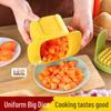 Multifunctional Vegetable and Fruit Dicer: Diced Onion, Potato, and French Fry Cutter for Kitchen Use