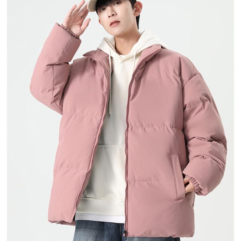 Stand-up Collar Cotton Clothing Men and Women with The Same Paragraph Winter Thickened Down Cotton Jacket Couples Clothing Cotton Coat Jacket Men