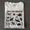 Vintage Insects Fungi T-Shirt, Cottagecore Nature Lover Tee