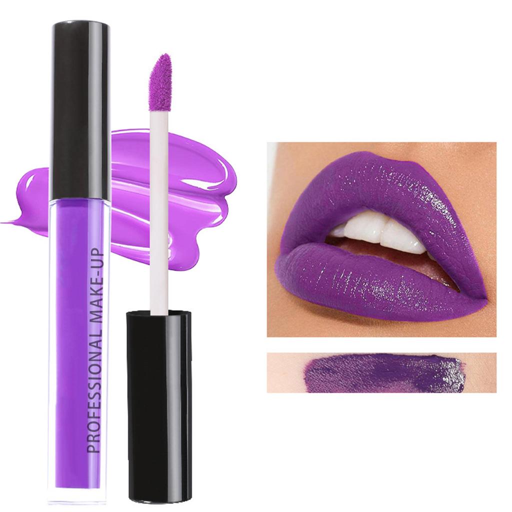 Matte Liquid Lipstick Lip Gloss Waterproof Smudge Proof Lightweight Lip Makeup for Women Halloween Party