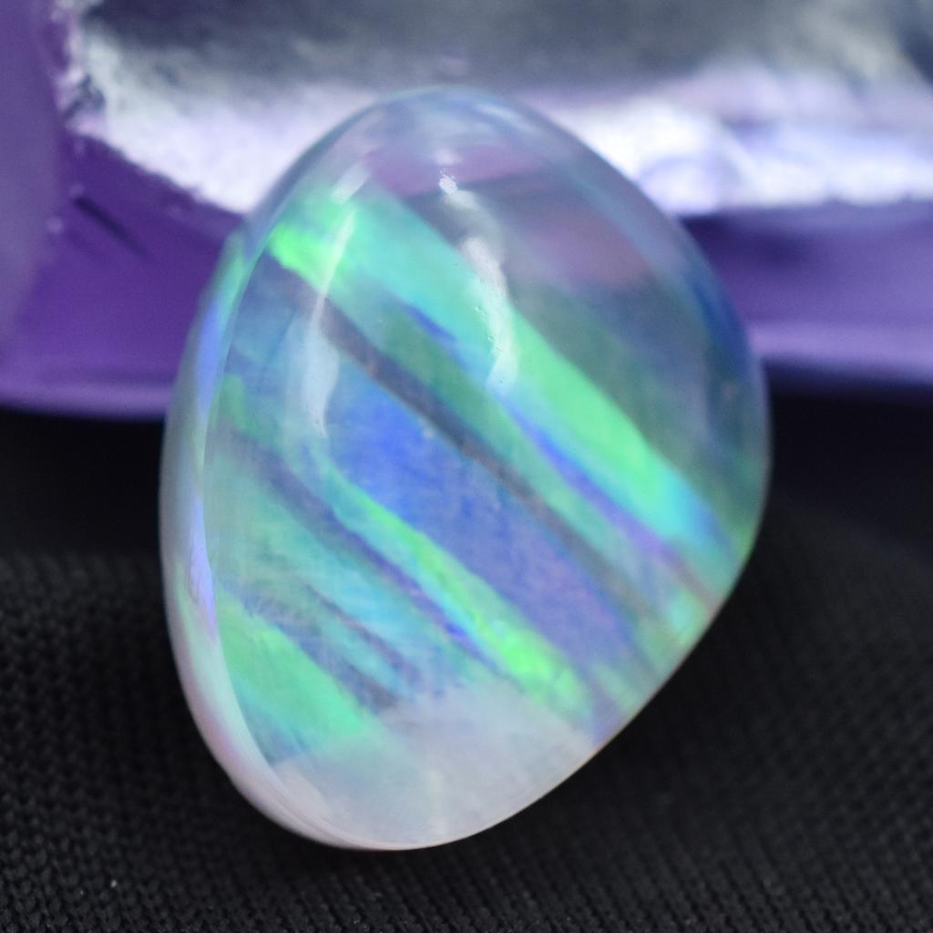 Lab-Created Opal Loose Gemstone 12.95 ct Multi-Color Fancy Shape October Birthday Birthstone