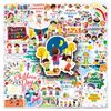 50 Children's Day Graffiti Stickers Personalized Cartoon Cute Decorative Mobile Phone Case Water Cup Suitcase Stickers