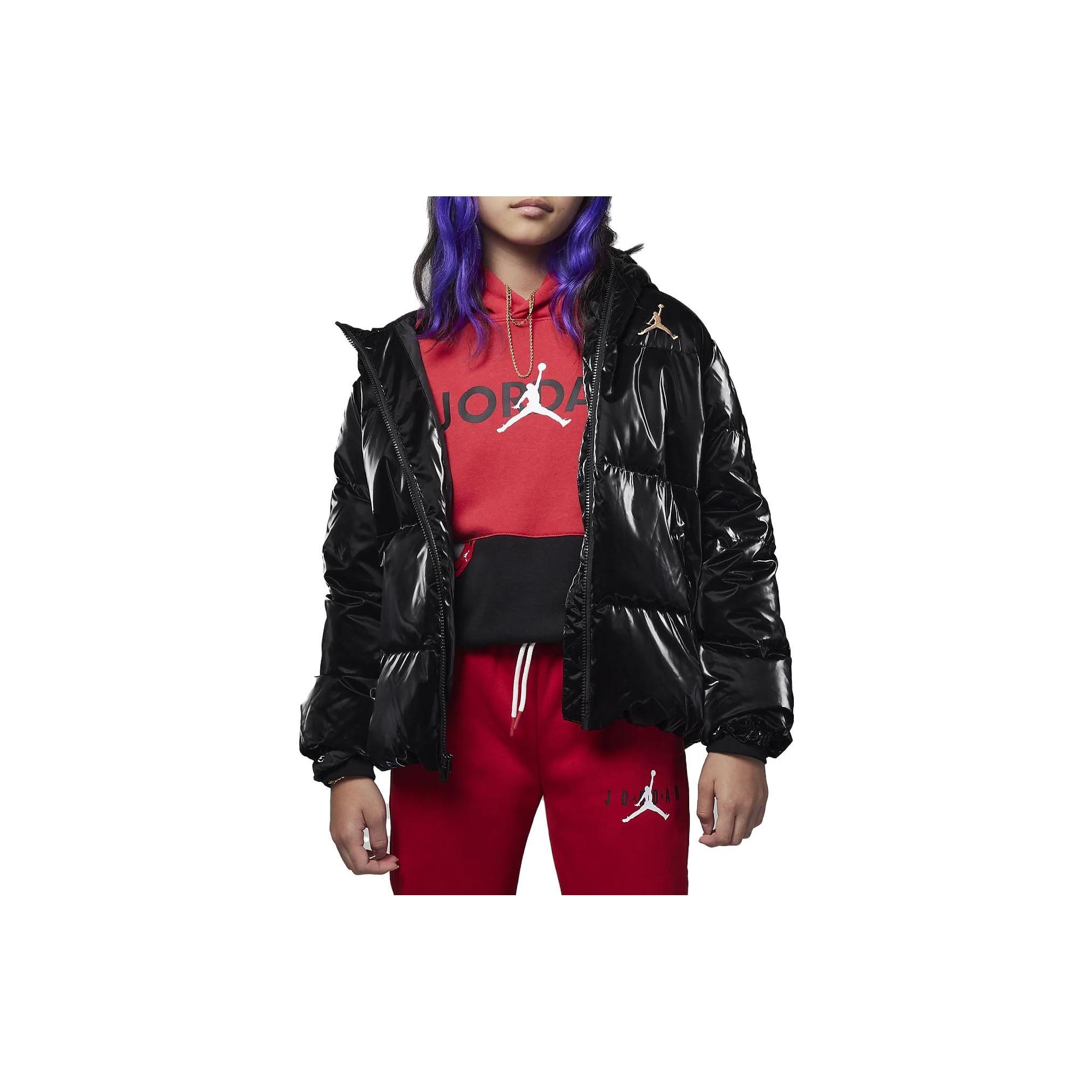 (PS) Air Jordan Sports Warm Down Jacket Black Kids FB9266-010 L