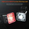 Bicycle Smart Brake Sensing Light Front Rear Sets IP66 Waterproof USB MTB Road Bike Taillight Night Cycling Safety 100/120LM 7