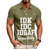 Men's Casual Letter Print Short Sleeve T-Shirt