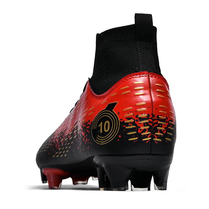 Fußballschuhe 35-48 Herren High-Top-Fußballschuhe Große Größe Kinder Kunstrasen Lange Nägel Grüne Fußballschuhe Training Schwarze Turnschuhe