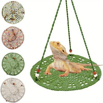 1 ks Letní postel pro ještěrku Houpací síť pro papouška Lezení Mazlíček Bavlněné hnízdo Houpačka Křeček Chameleon Hračka Malé zvíře Závěsná hračka