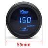 52MM Car Modification Gauge: Digital Display with Blue Light for Turbo, Water Temp, Oil Temp, Oil Pressure, Voltage (12V)